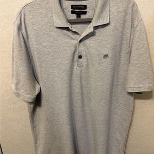 Banana Republic Light Gray Men's Polo Shirt